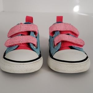 Converse Chuck Taylor All Star V2 Sneaker Neon Blue Girls Toddler Size 5